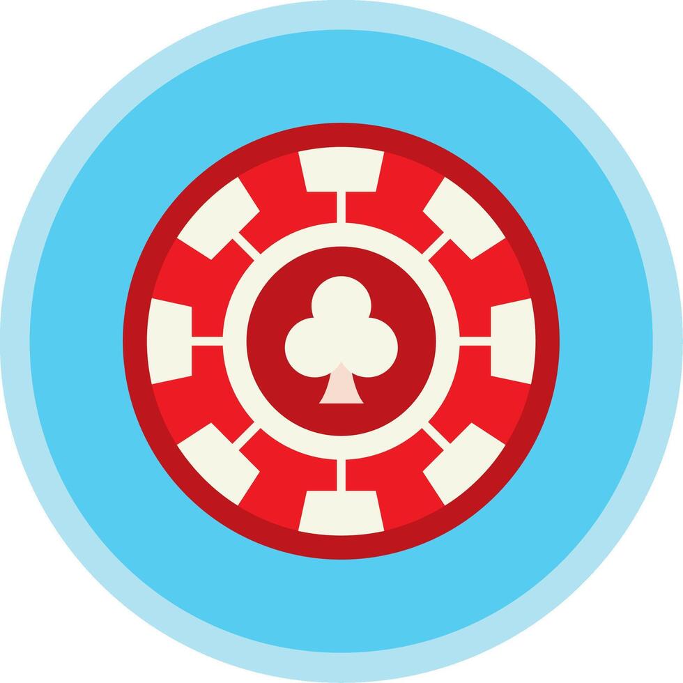 Chip Flat Multi Circle Icon vector