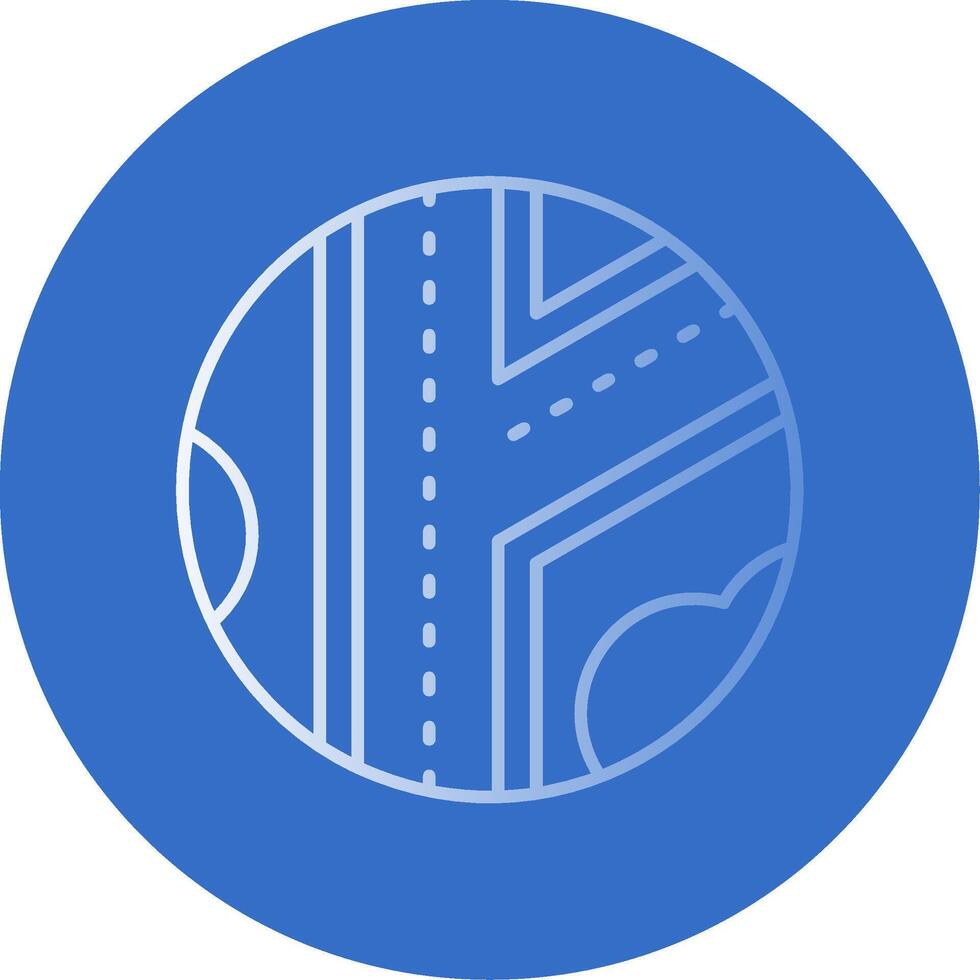 Road Gradient Line Circle Icon vector
