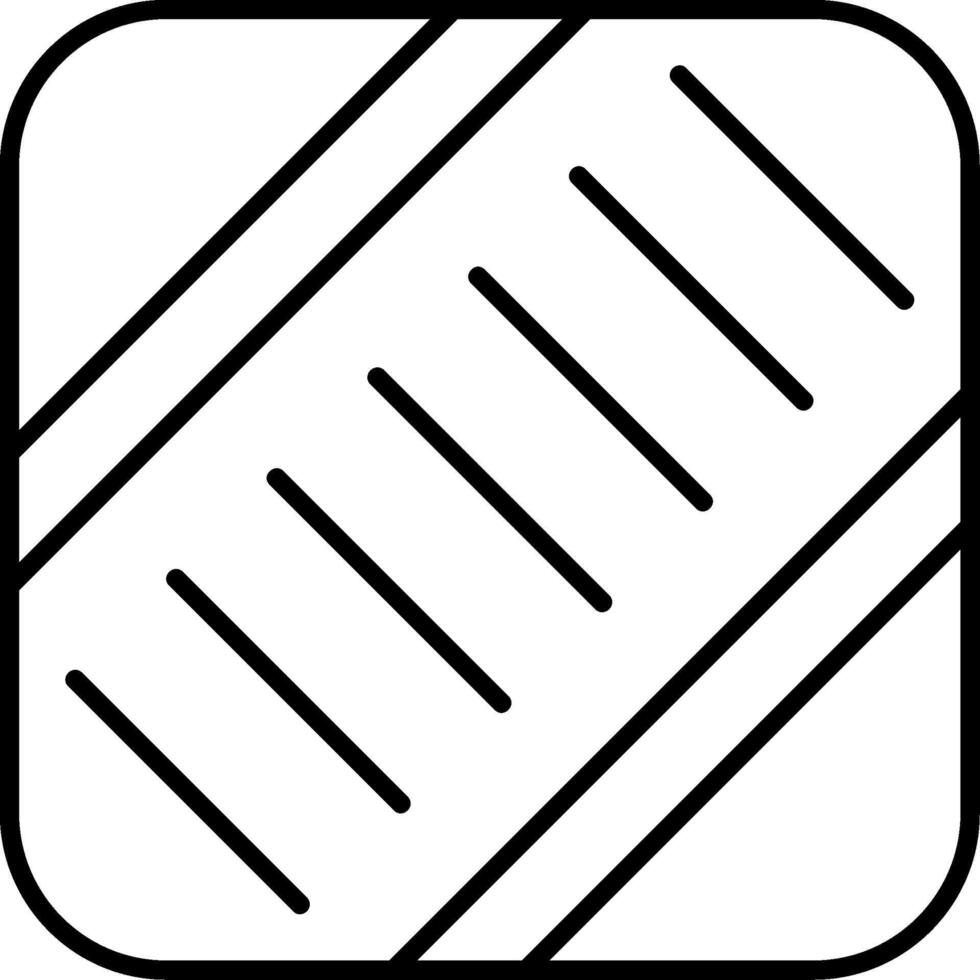 Crossing Skined Filled Icon vector