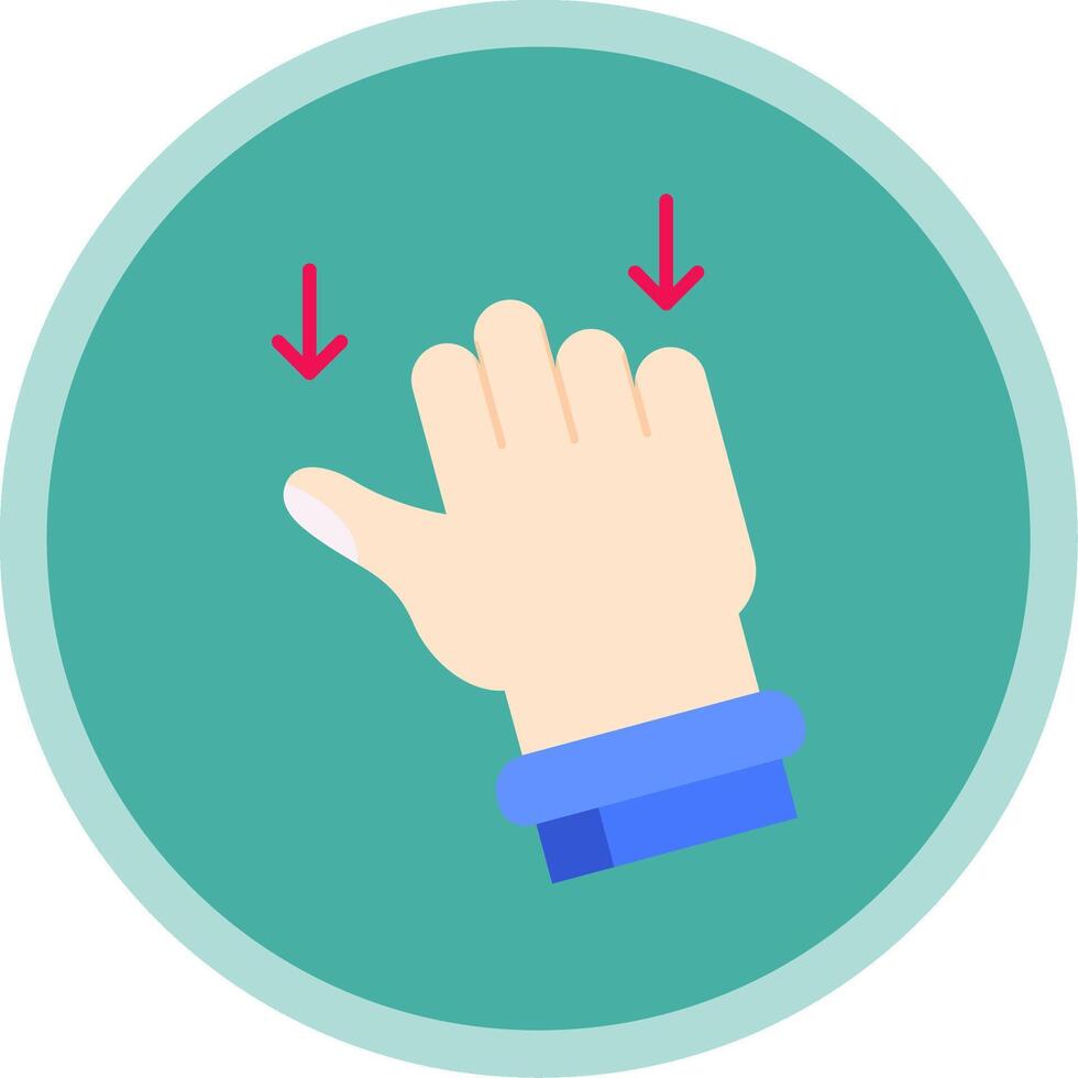 Drag Flat Multi Circle Icon vector