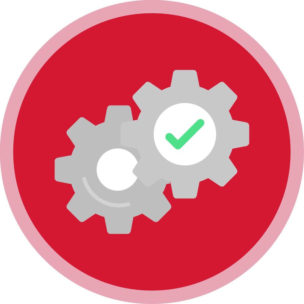 Setting Flat Multi Circle Icon vector