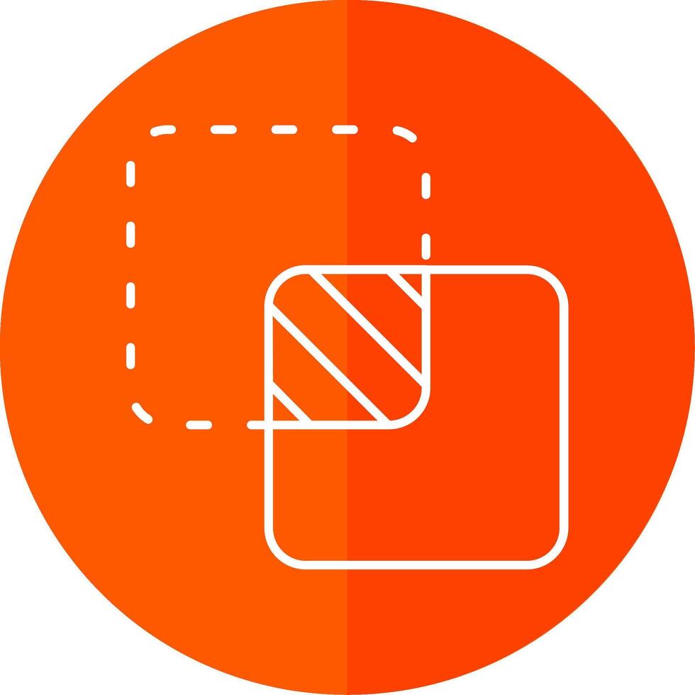 Unite Line Red Circle Icon vector