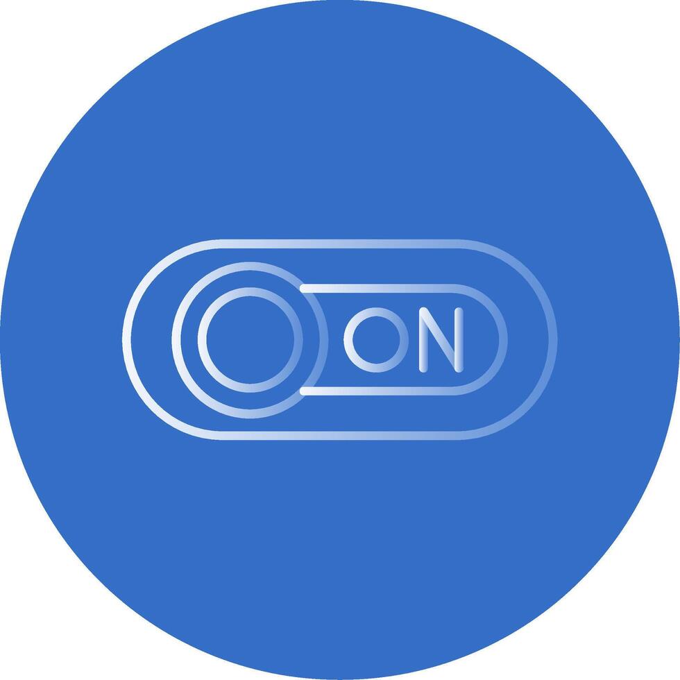 On Gradient Line Circle Icon vector