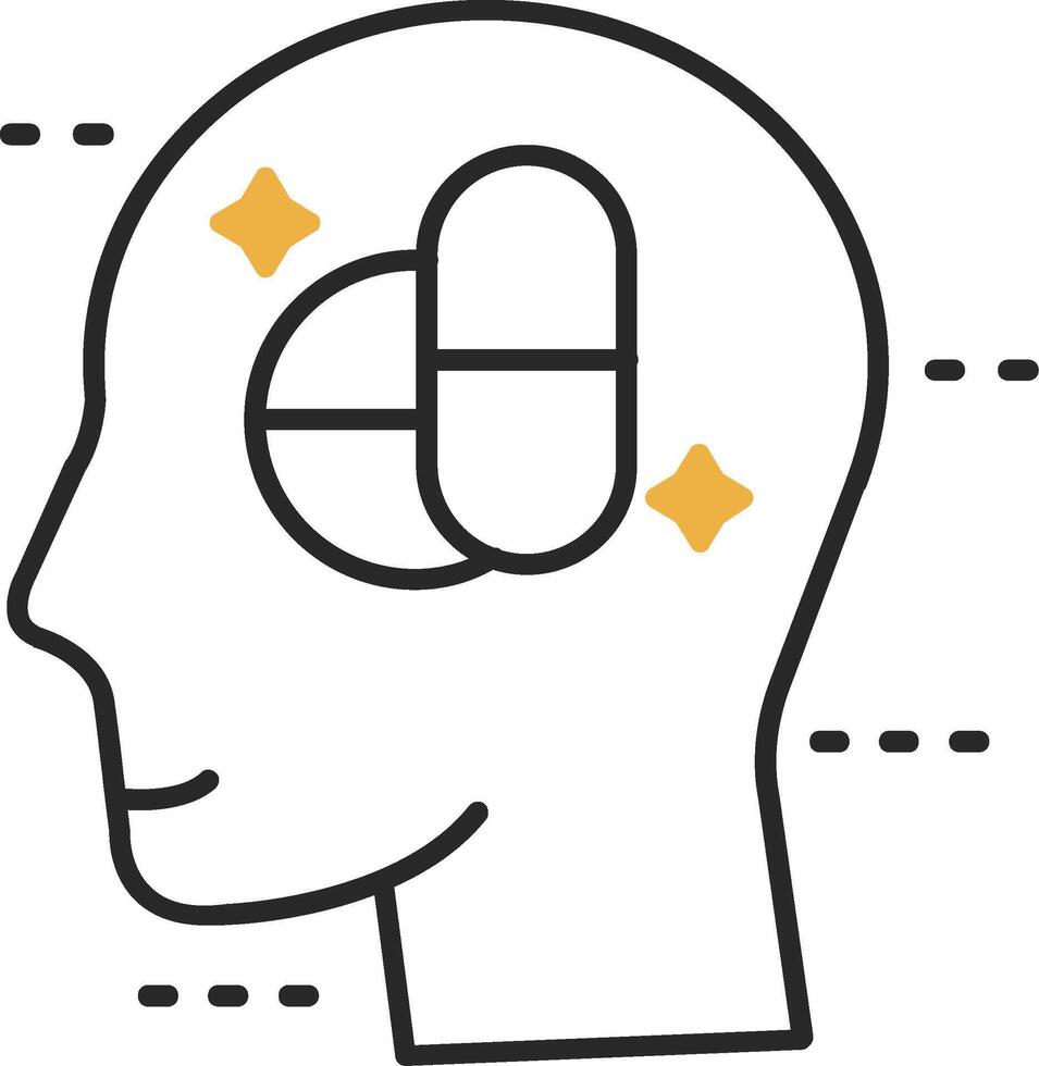 Medication Skined Filled Icon vector