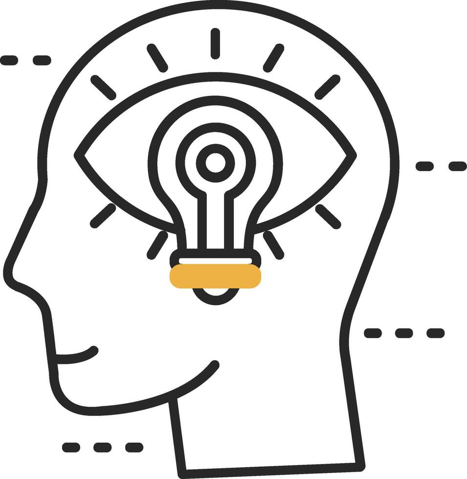 Visualization Skined Filled Icon vector