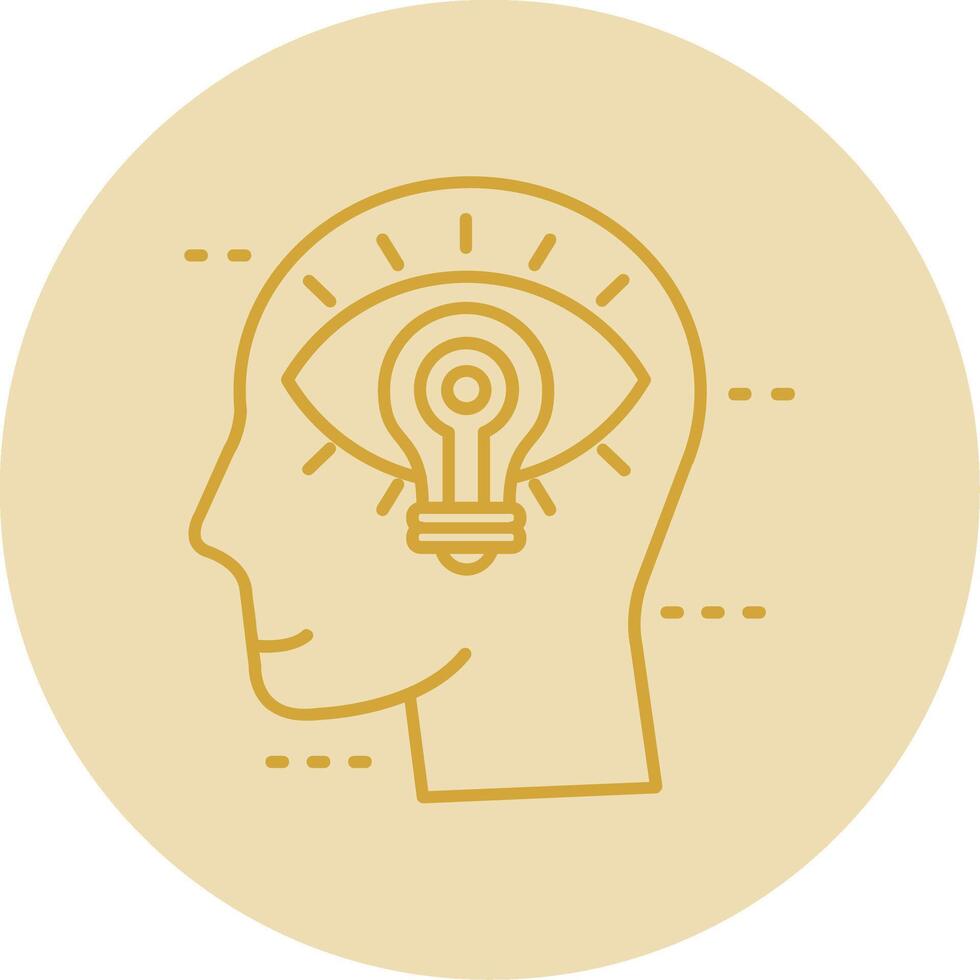 Visualization Line Yellow Circle Icon vector