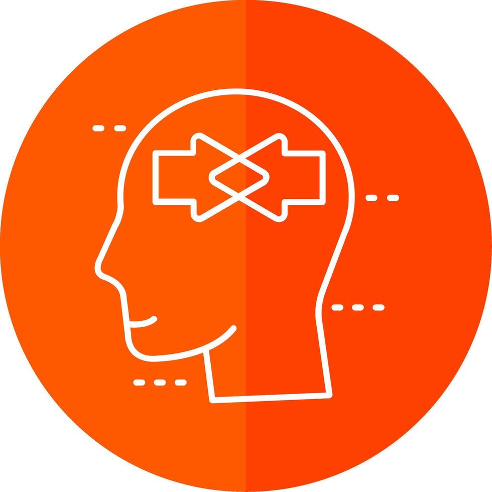 Conflict Line Red Circle Icon vector