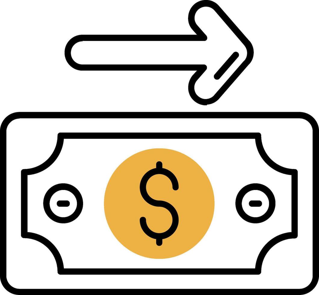 Payment Skined Filled Icon vector