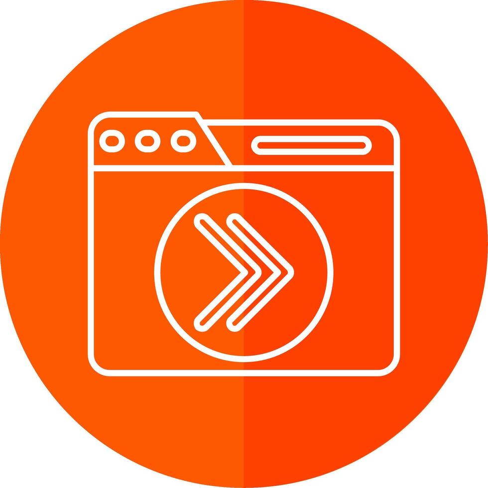Next Line Red Circle Icon vector
