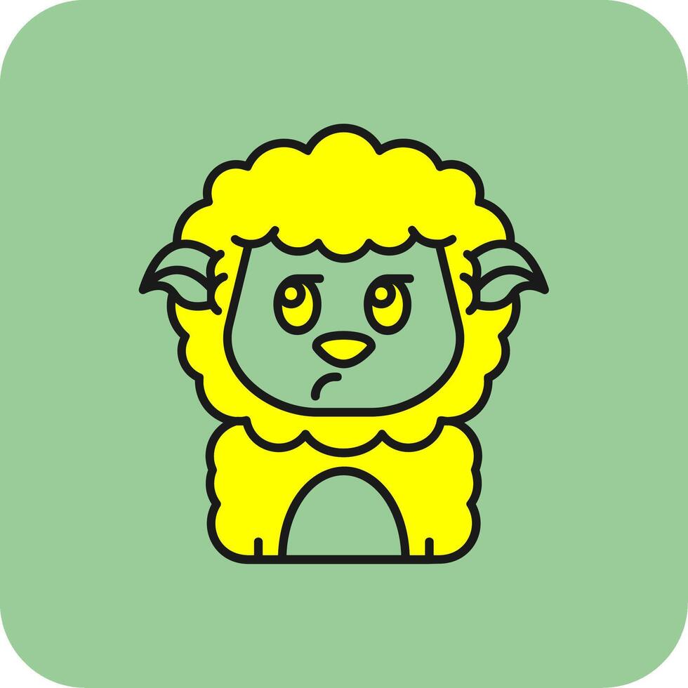Liar Filled Yellow Icon vector