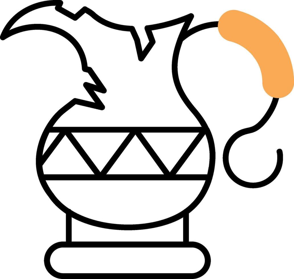 Kettle Skined Filled Icon vector