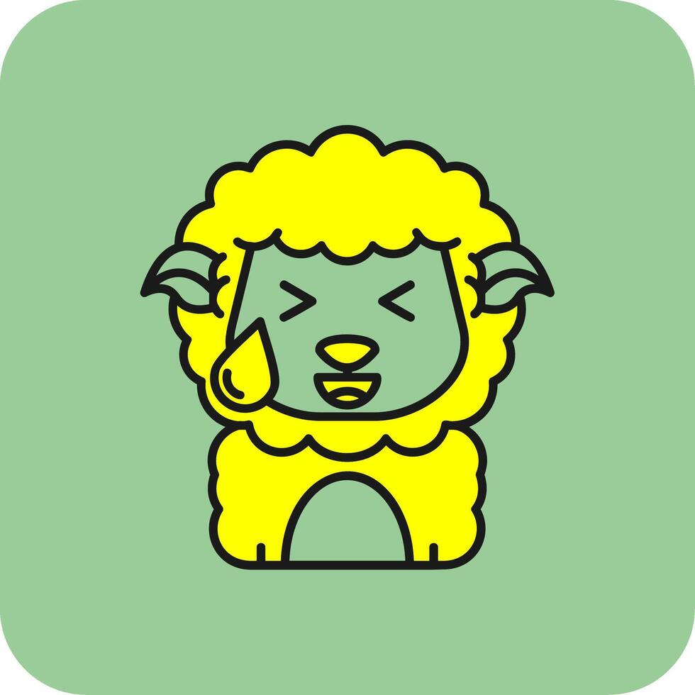 Sweat Filled Yellow Icon vector