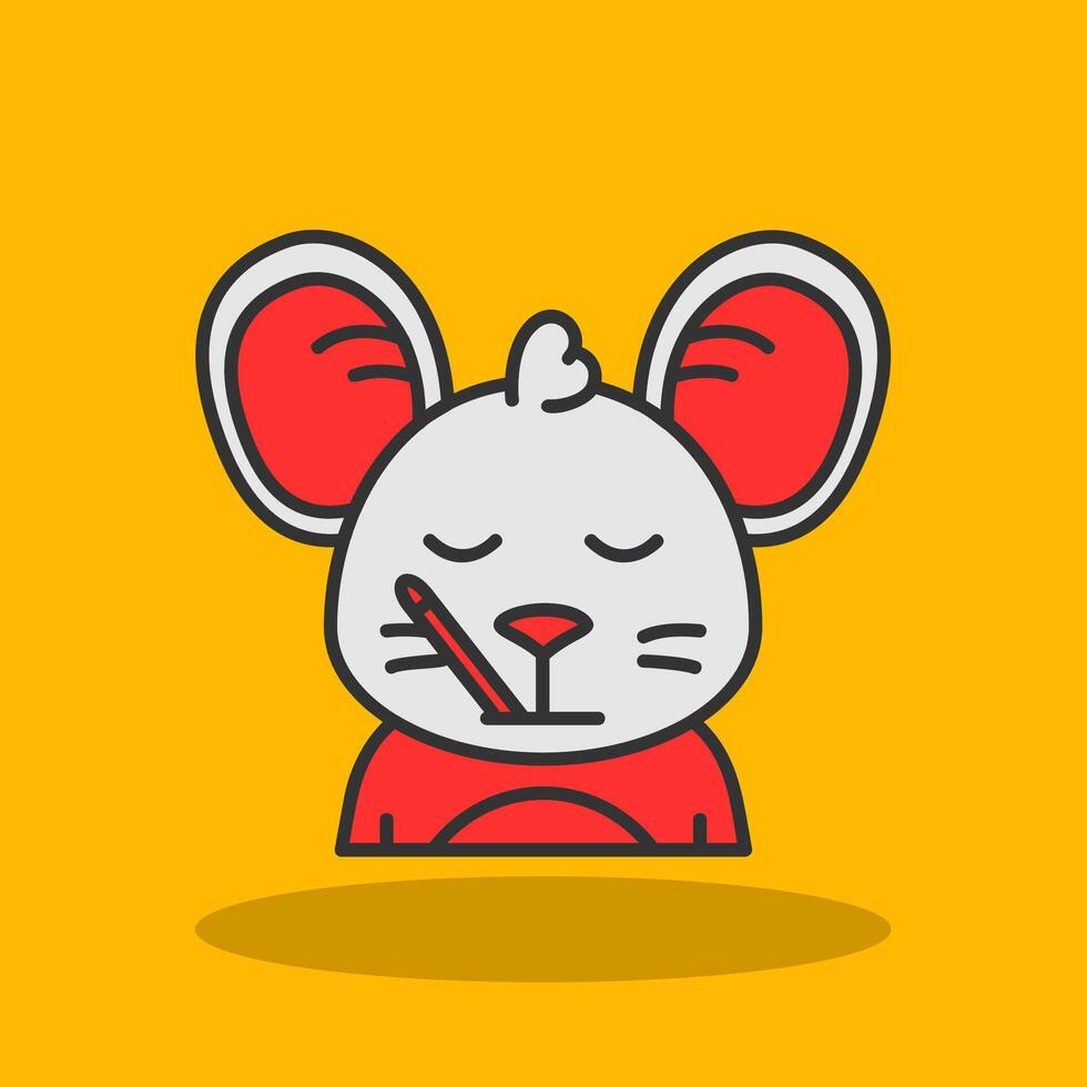 Sick Filled Shadow Icon vector