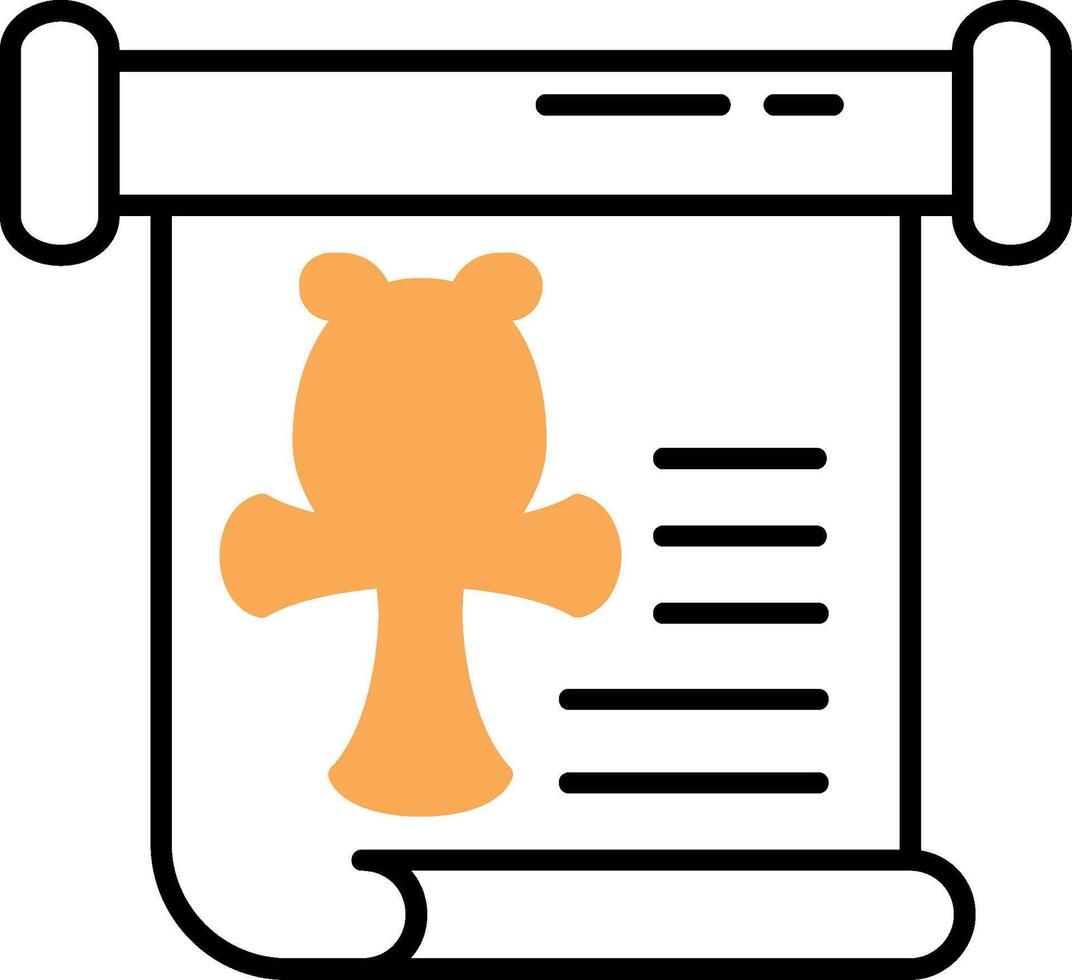 History Skined Filled Icon vector