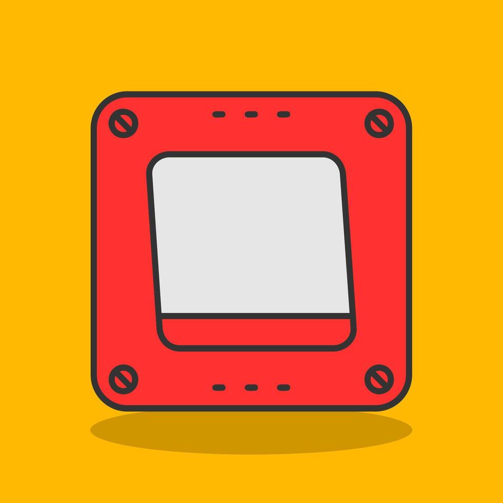 Swtich Filled Shadow Icon vector