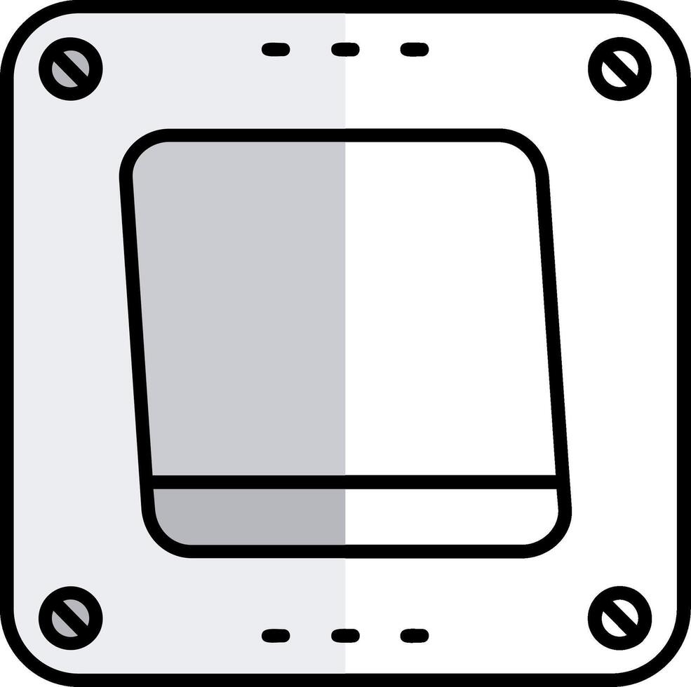 Swtich Filled Half Cut Icon vector