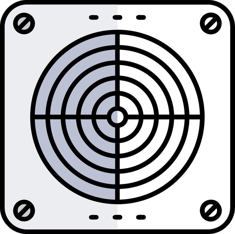 Extractor Filled Half Cut Icon vector