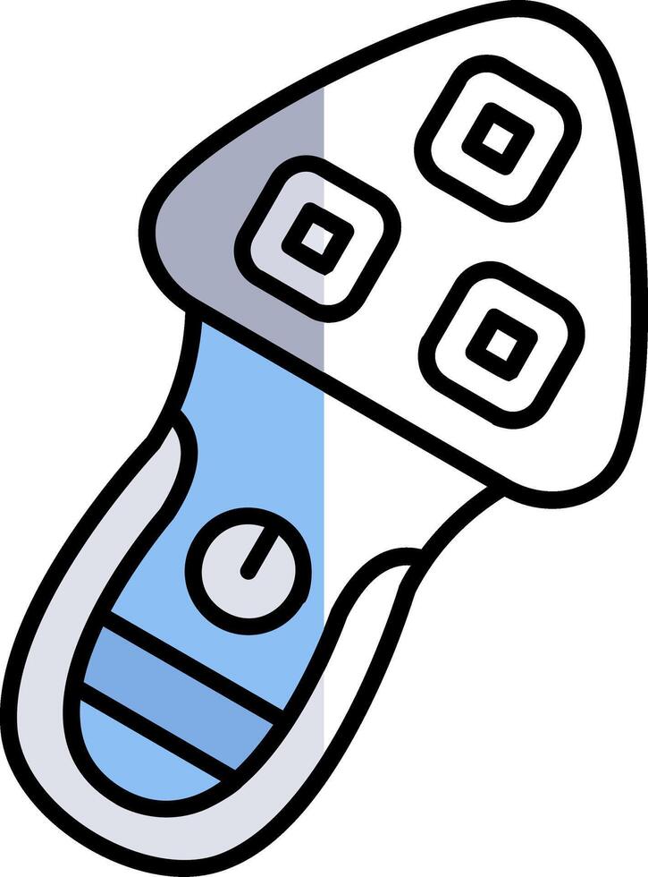 Shaver Filled Half Cut Icon vector