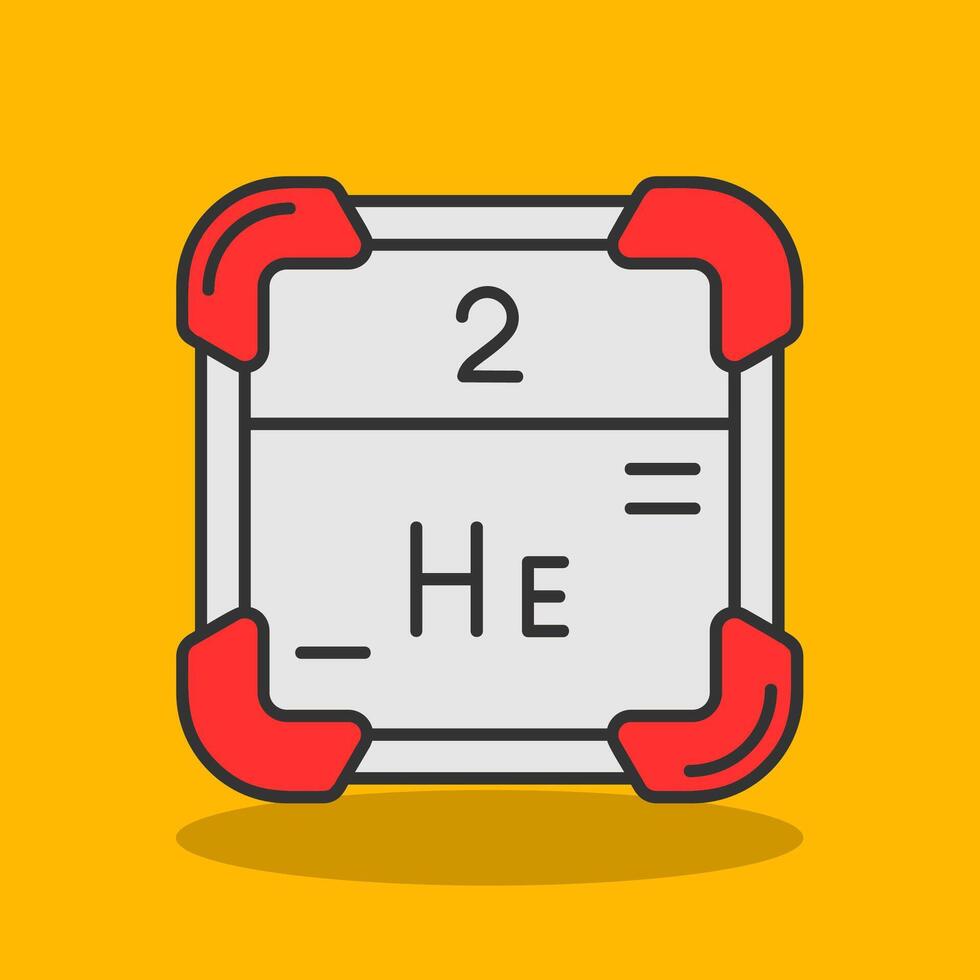 Helium Filled Shadow Icon vector