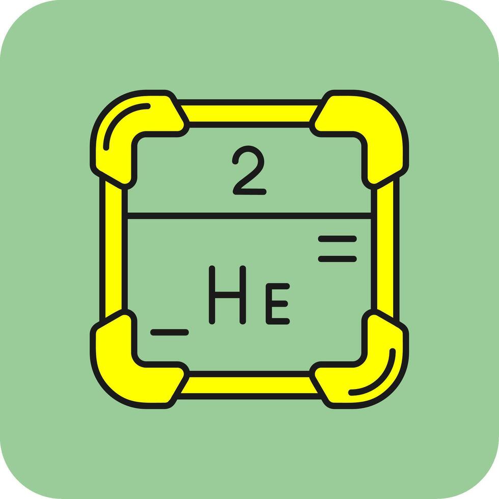 Helium Filled Yellow Icon vector
