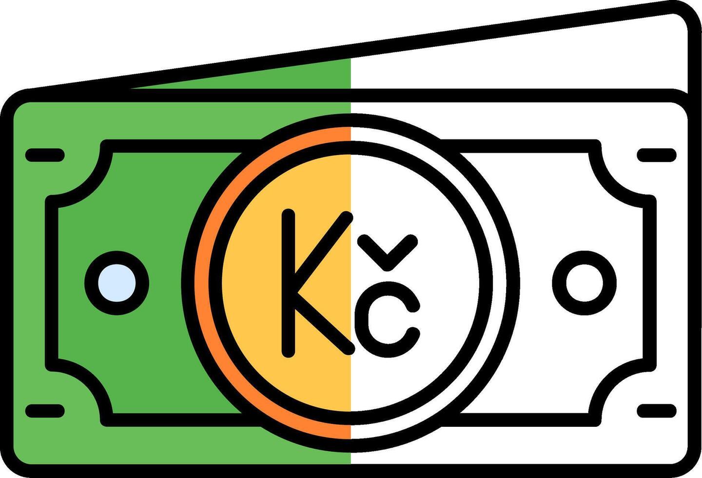 corona lleno medio cortar icono vector