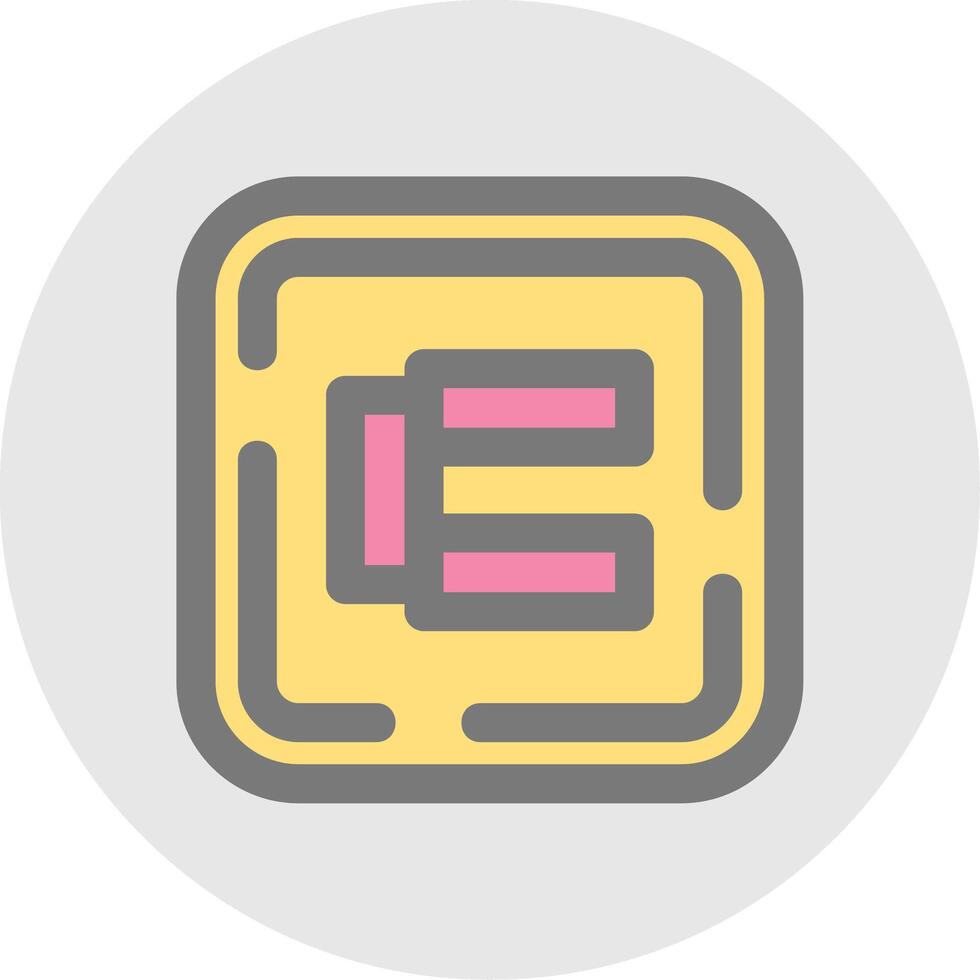 Adjustable Line Filled Light Circle Icon vector