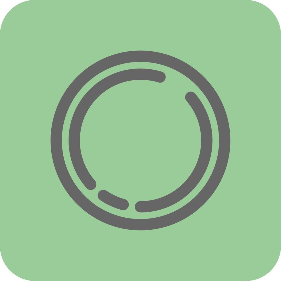 Circle Filled Yellow Icon vector