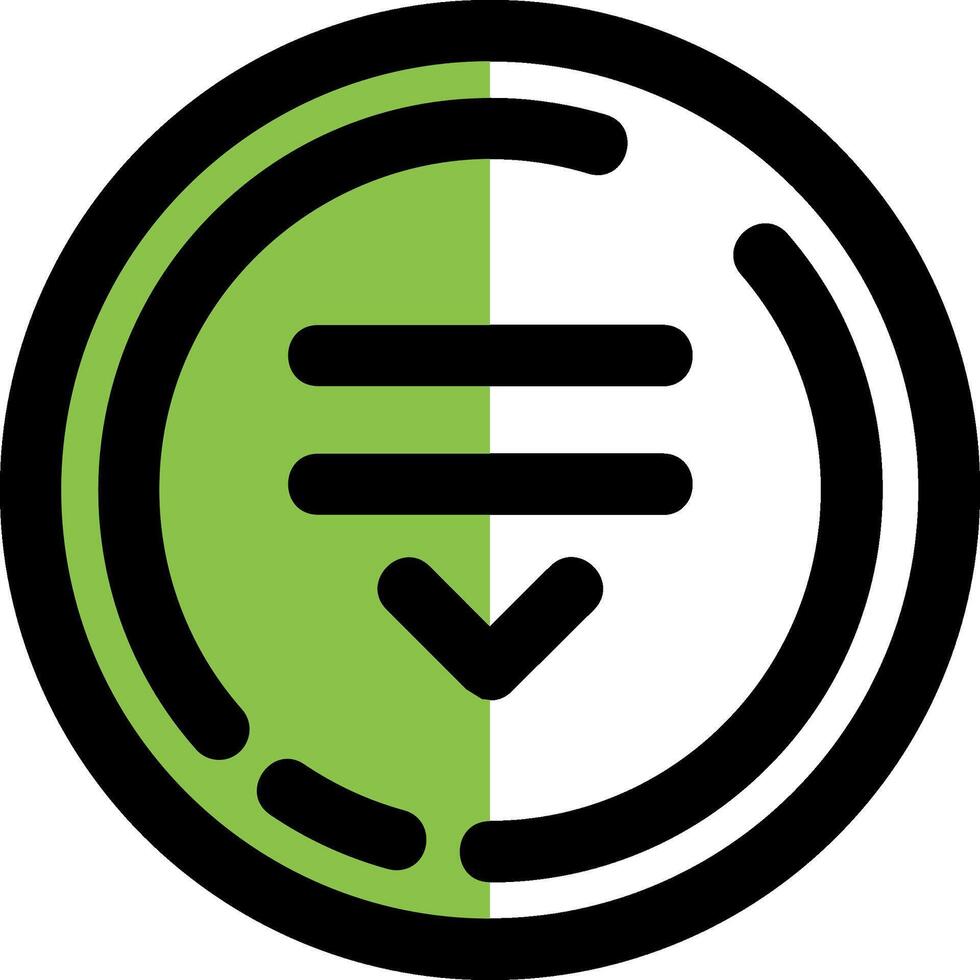 Drop Filled Half Cut Icon vector