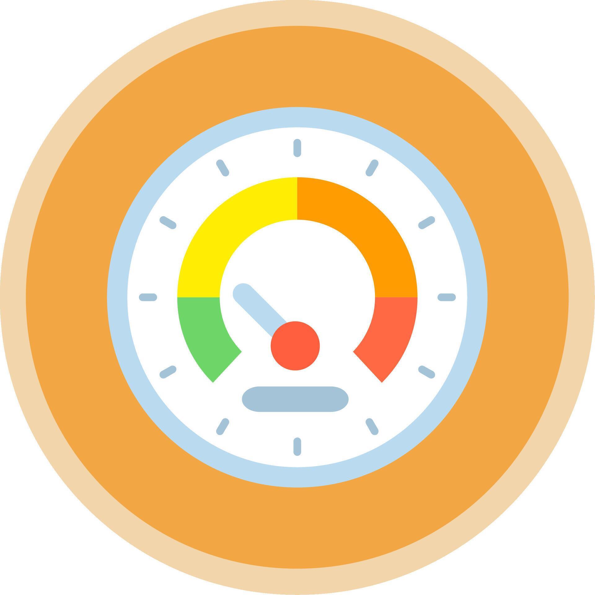 Speedometer Flat Multi Circle Icon 41665009 Vector Art at Vecteezy