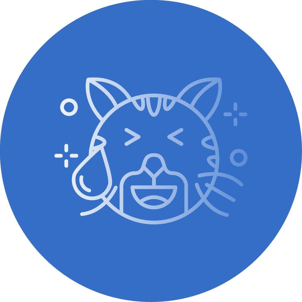 Sweat Gradient Line Circle Icon vector