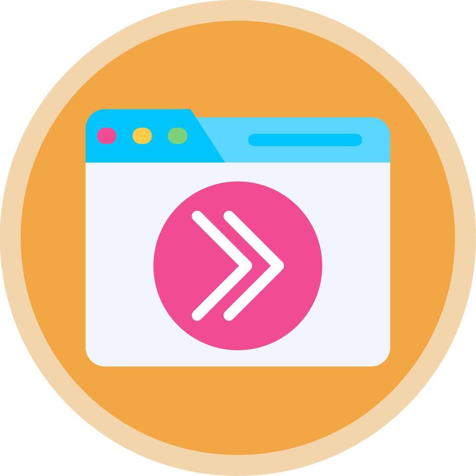 Next Flat Multi Circle Icon vector