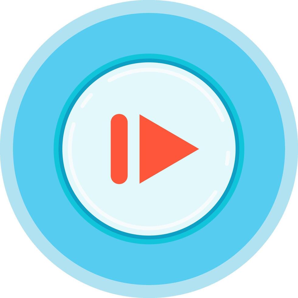 Next Flat Multi Circle Icon vector