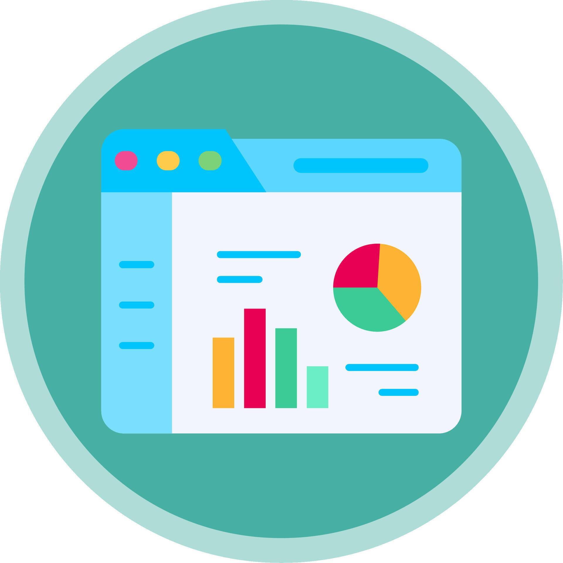 Analytics Flat Multi Circle Icon 41665256 Vector Art at Vecteezy