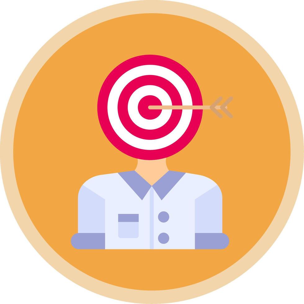 Audience Flat Multi Circle Icon vector