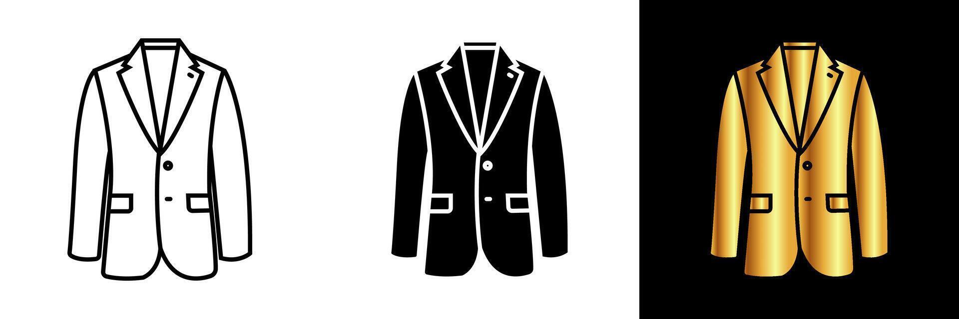 The Tailor's Suit icon symbolizes elegance, craftsmanship, and the art of bespoke tailoring. vector