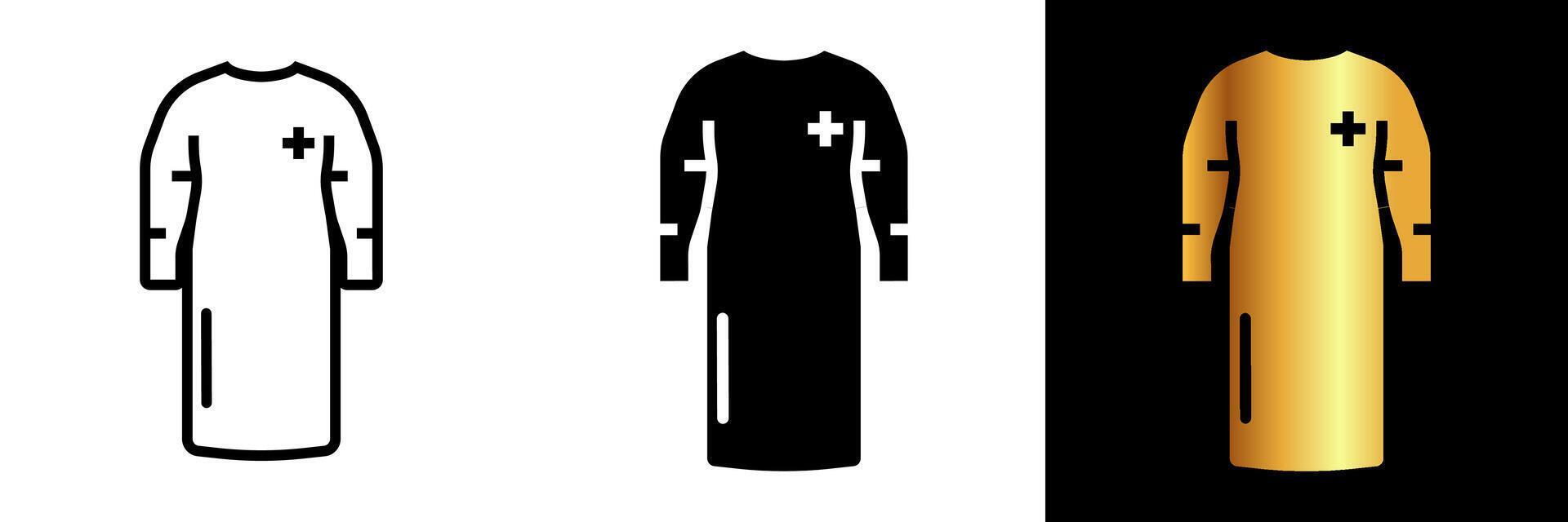 The Surgical Gown icon represents the essential protective garment worn