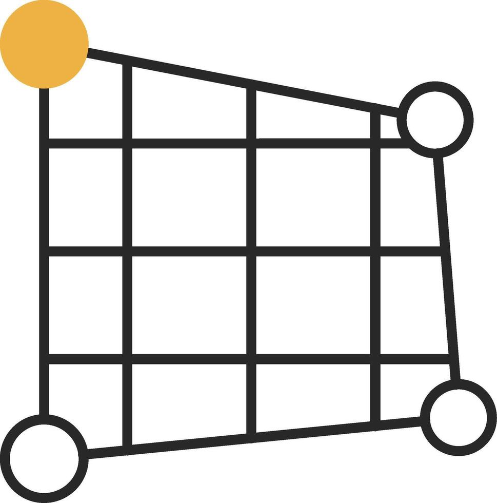 Distort Skined Filled Icon vector