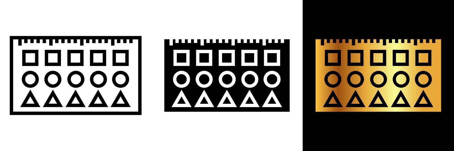 The Stencil icon encapsulates the essence of artistic versatility and precision. Crafted with finesse, this icon symbolizes a fundamental tool in creative expression. vector