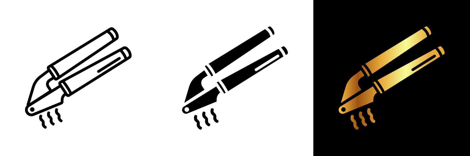 A handy and efficient icon representing a garlic press, embodying kitchen convenience, culinary efficiency, and effortless garlic preparation for flavor-packed dishes. vector