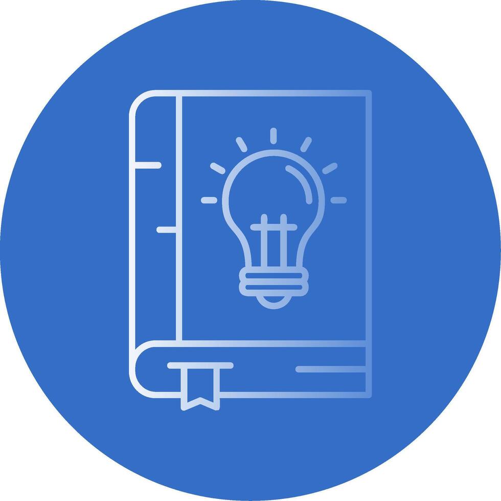 Knowledge Gradient Line Circle Icon vector