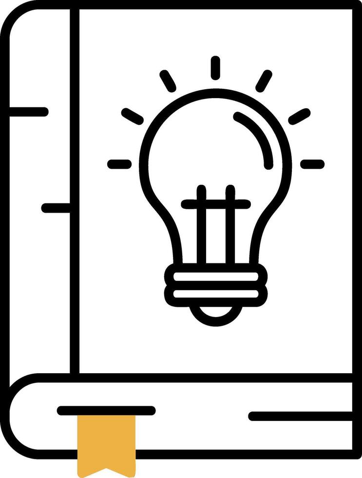 Knowledge Skined Filled Icon vector