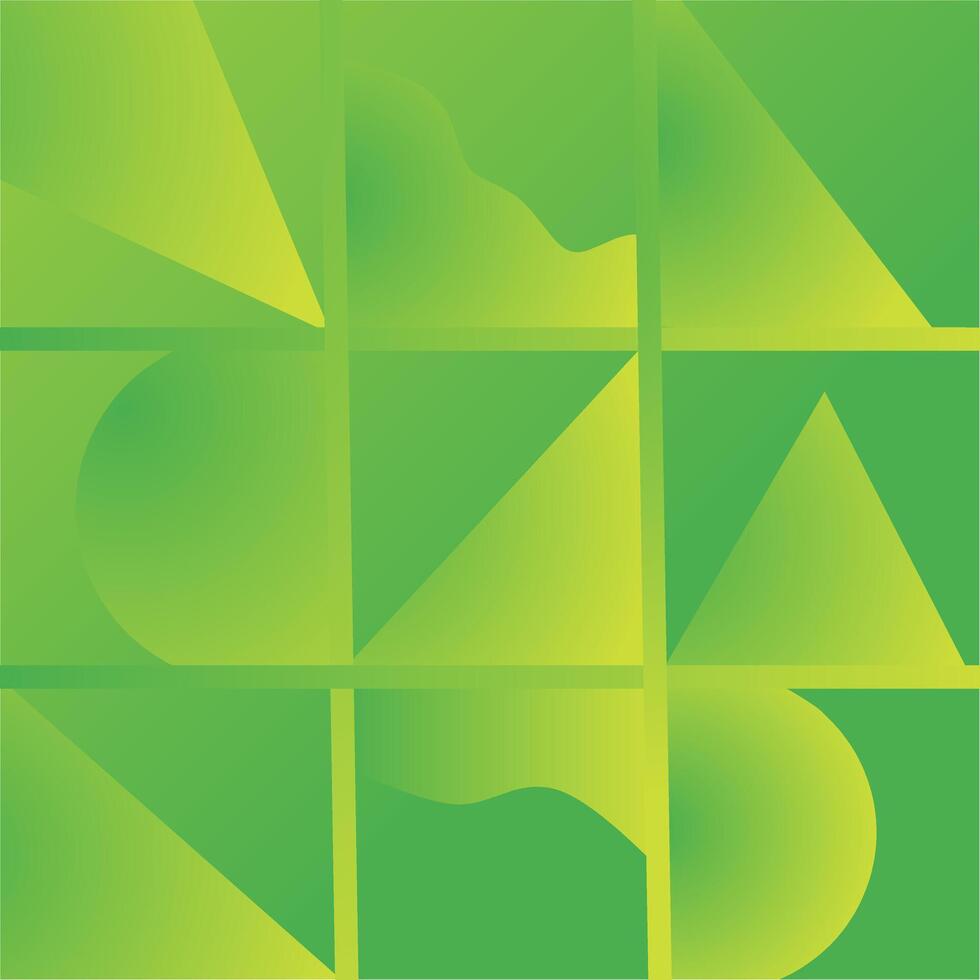 green geometric shape background vector