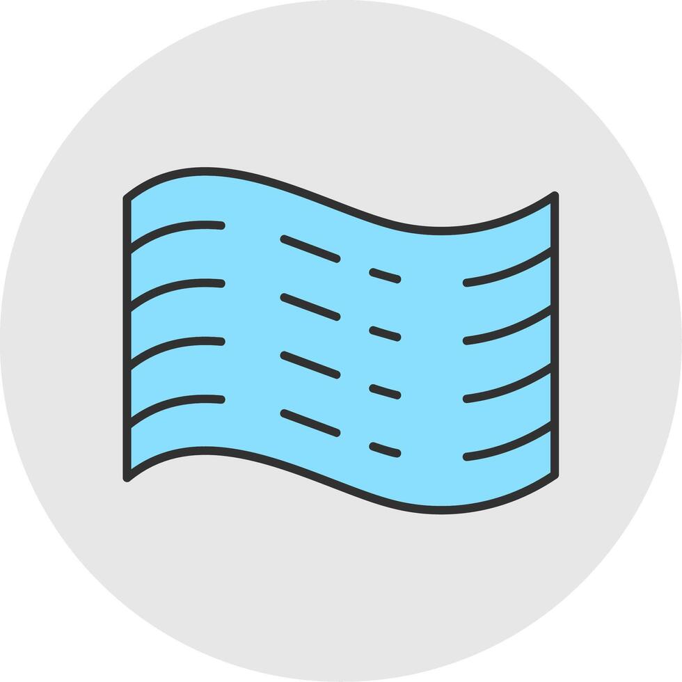 Haze Line Filled Light Circle Icon vector