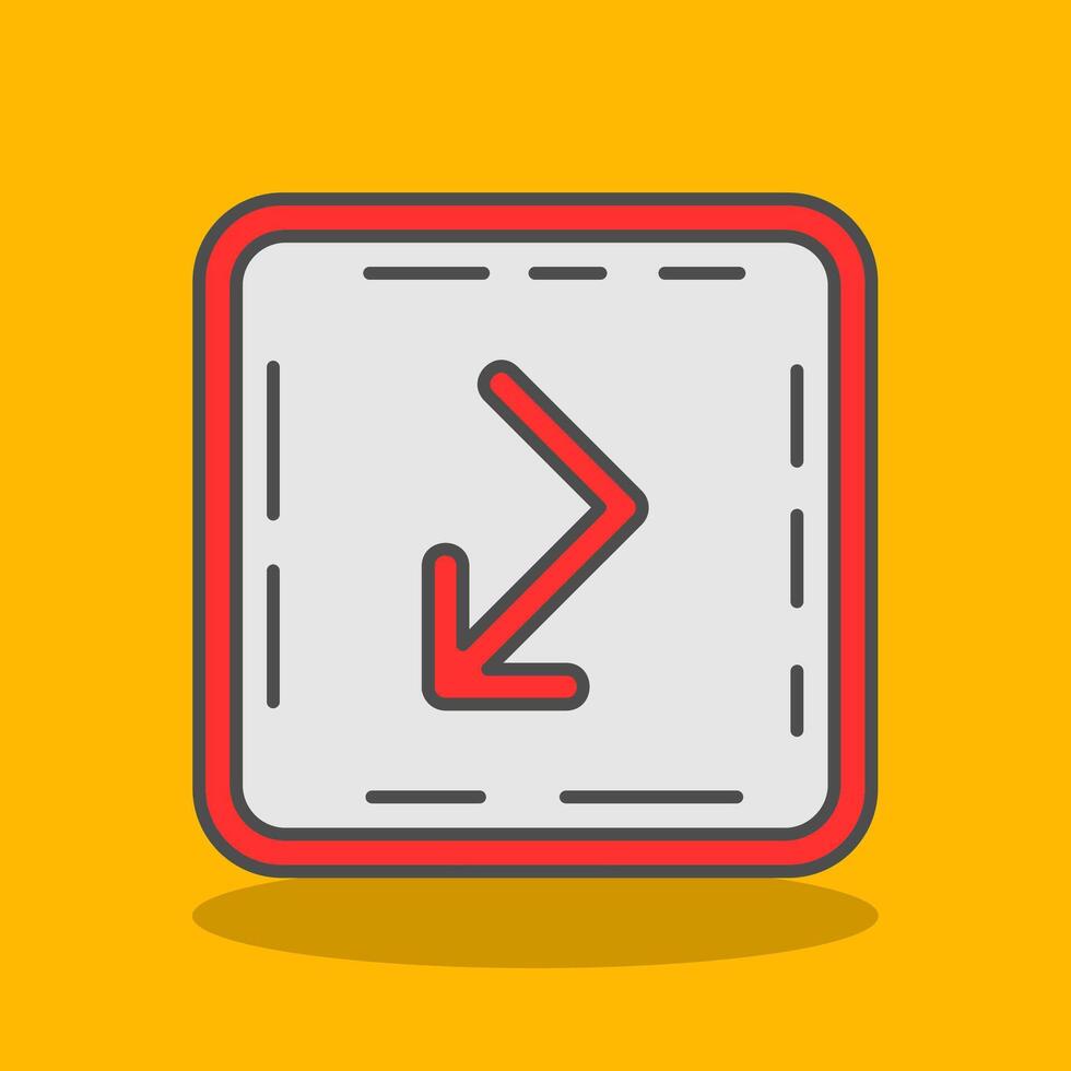 Bounce Filled Shadow Icon vector