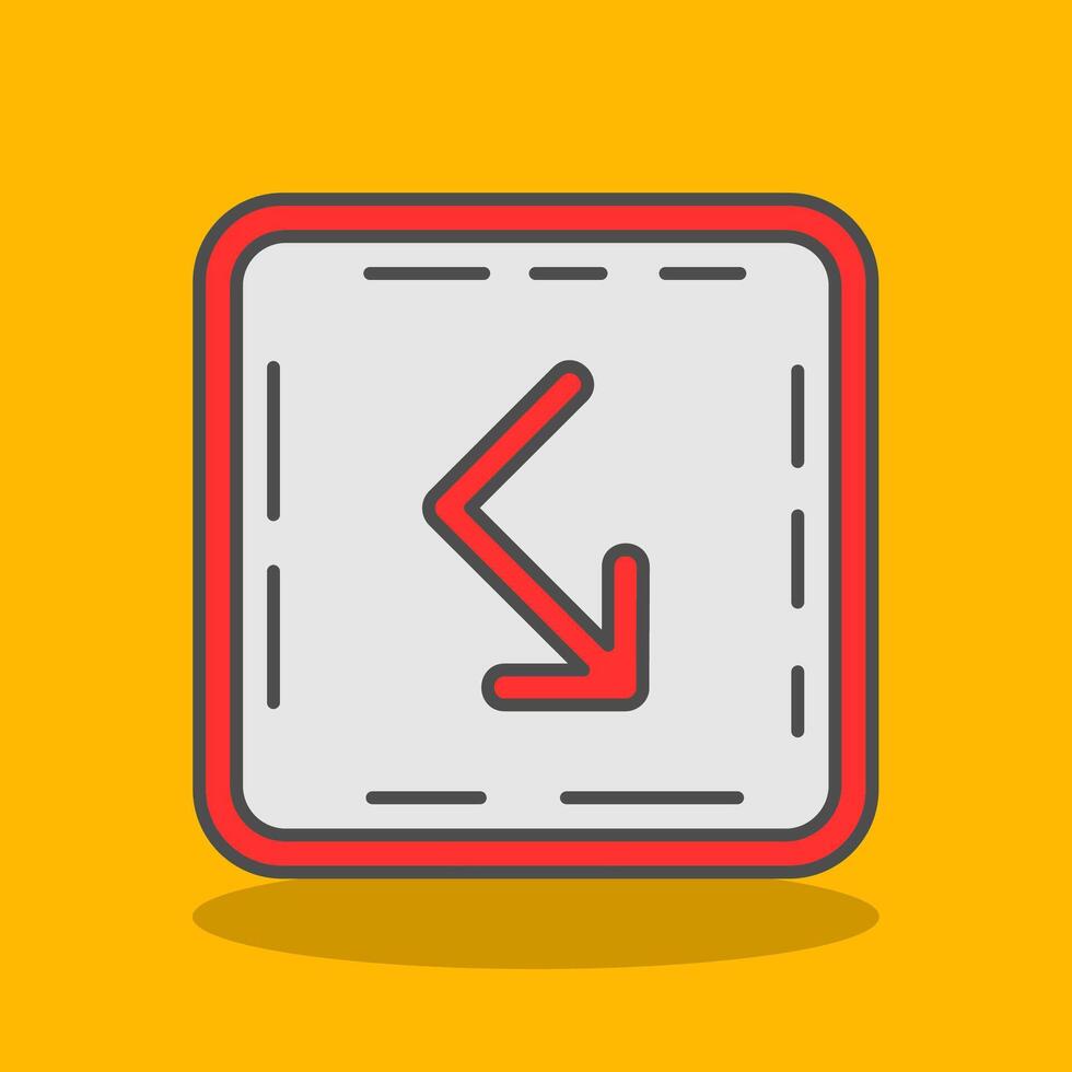 Bounce Filled Shadow Icon vector