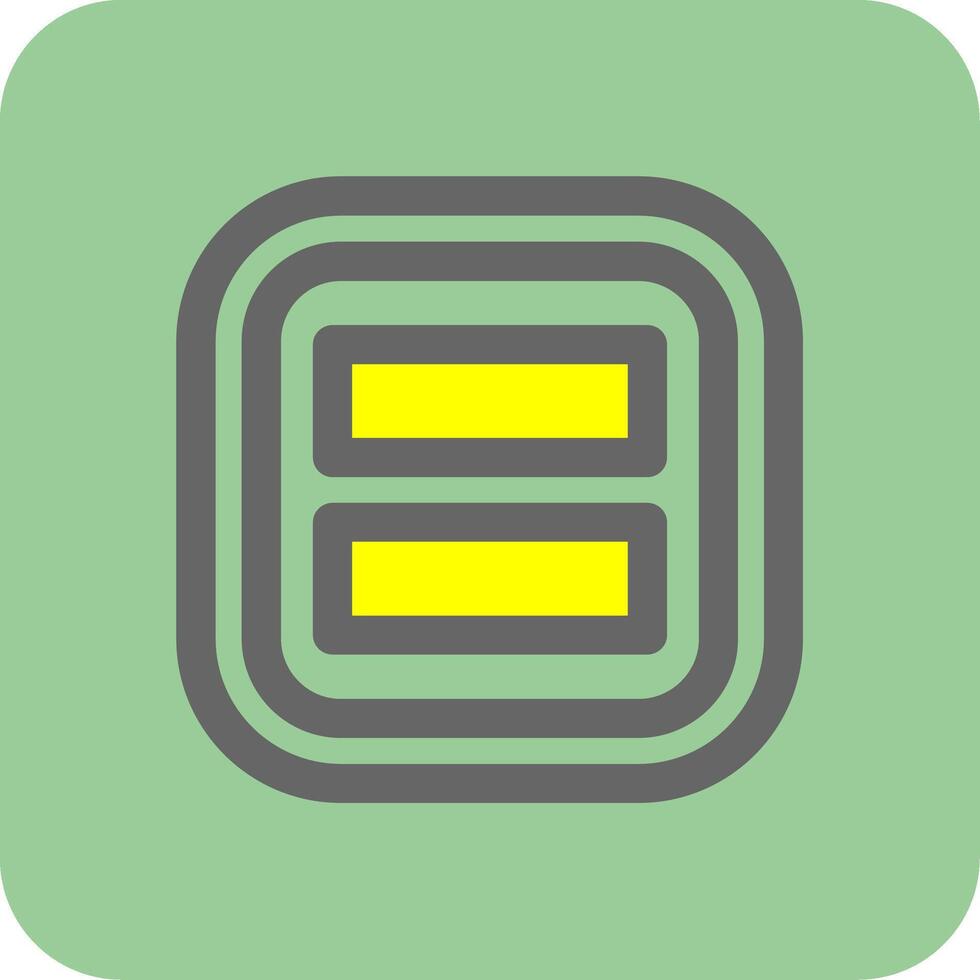 Layout Filled Yellow Icon vector