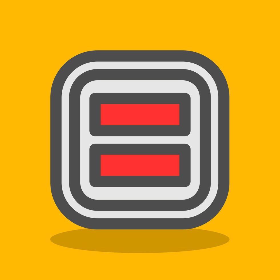 Layout Filled Shadow Icon vector