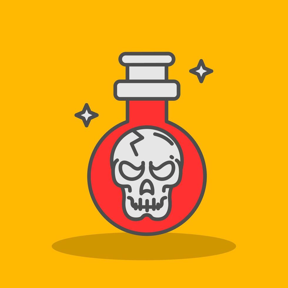 Potion Filled Shadow Icon vector