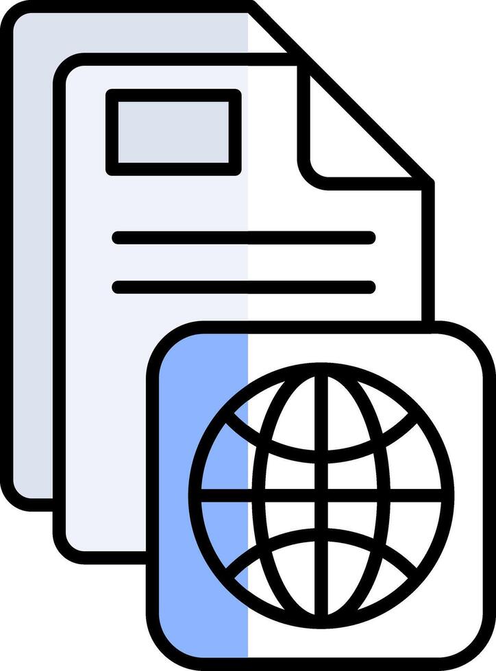 Internet Filled Half Cut Icon vector
