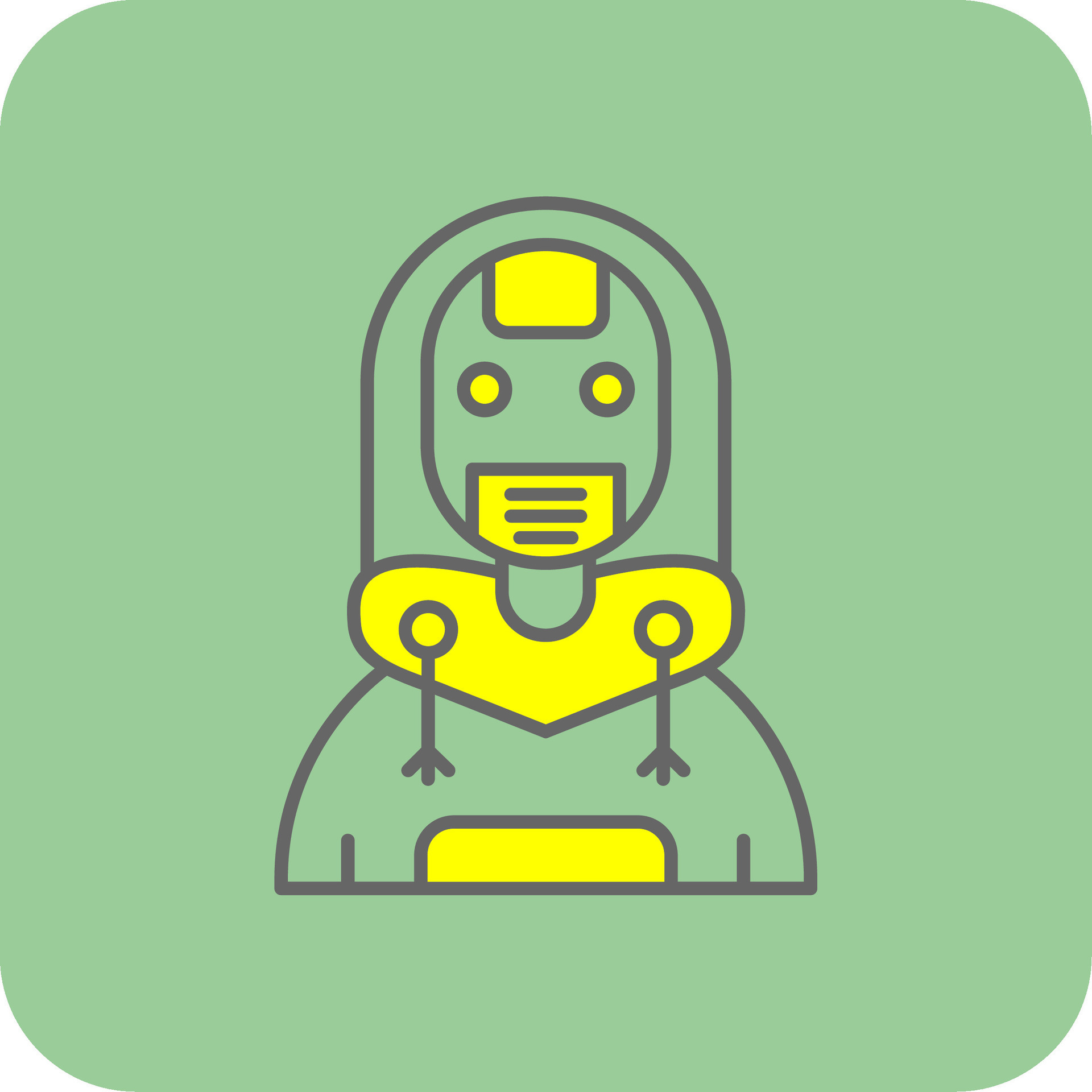 Robot Filled Yellow Icon 41667156 Vector Art at Vecteezy
